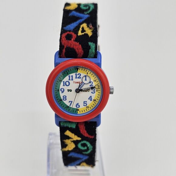 Timex Unisex Kids Watch 27mm Multicolor Dial Multicolor Band New Battery - Picture 1 of 12